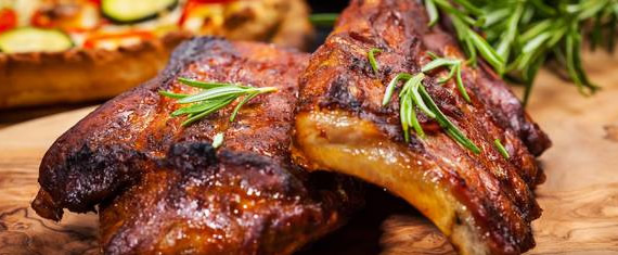 Spare ribs barbecue by prime rib catering