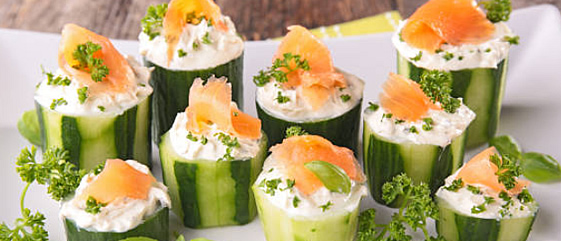 Cucumber sushi fro best catering livermore